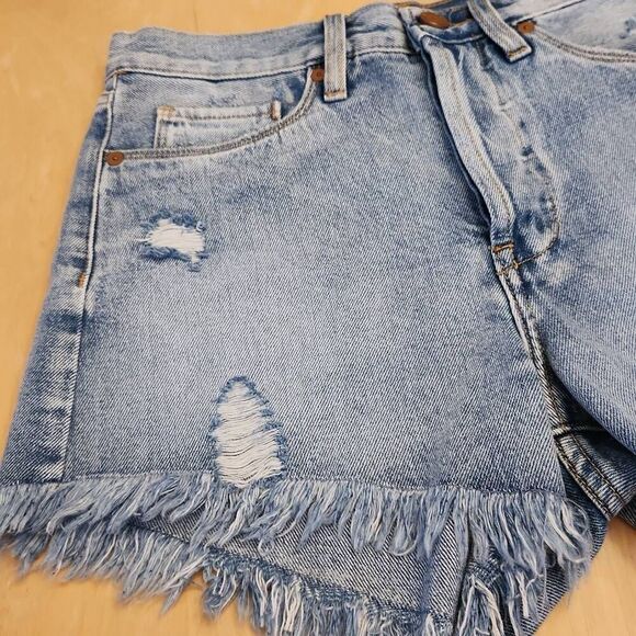 Blanknyc distressed Frayed denim buttonfly jean denim women's 26 - Picture 7 of 8